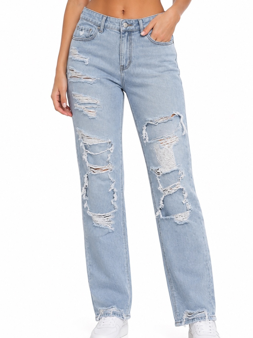 American Eagle Light Blue Ripped Women’s Jeans